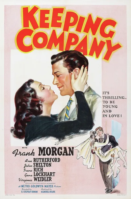 Framed Print : KEEPING COMPANY, US poster art, from left: Ann Rutherford, John Shelton, 1940