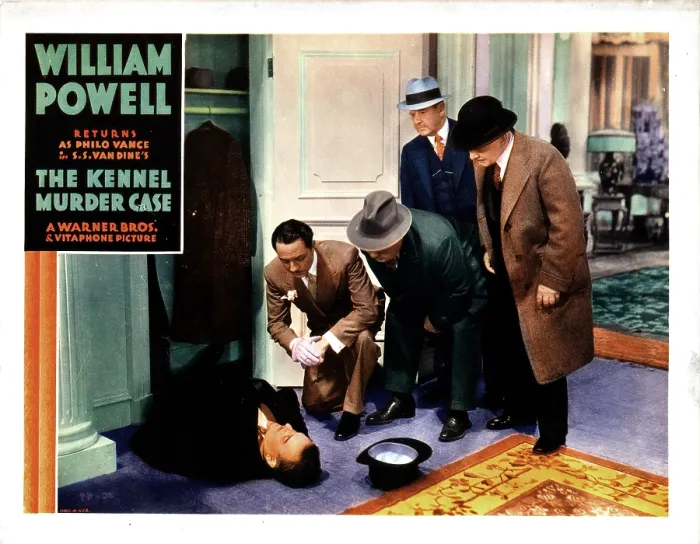 Framed Print : THE KENNEL MURDER CASE, William Powell, (kneeling, left), Robert McWade, (right), 1933