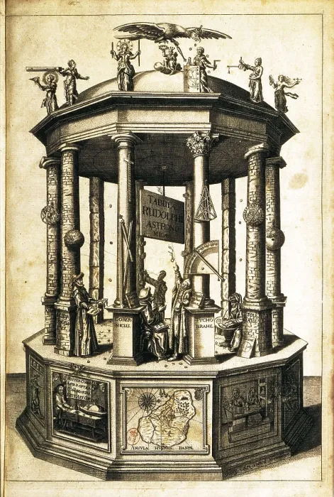 Framed Print : Kepler, Johannes (1571-1630). Illustration of the title page from a Johannes Kepler's work. Engraving. FRANCE. Paris. National Library Framed Print : Kepler, Johannes (1571-1630). Illustration of the title page from a Johannes Kepler's work. Engraving. FRANCE. Paris. National Library