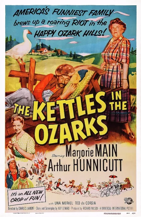 Framed Print : THE KETTLES IN THE OZARKS, US poster, from left: Una Merkel, Arthur Hunnicutt, Marjorie Main, 1956