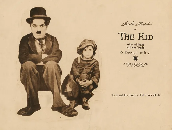Framed Print : THE KID, lobbycard, from left: Charles Chaplin, Jackie Coogan, 1921 Framed Print : THE KID, lobbycard, from left: Charles Chaplin, Jackie Coogan, 1921
