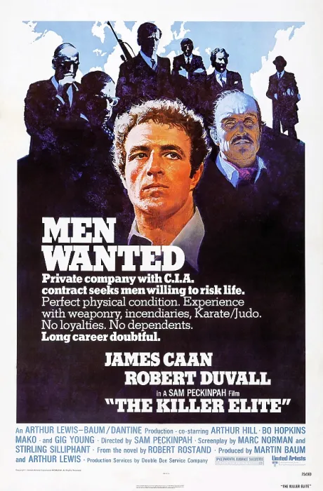 Framed Print : THE KILLER ELITE, US poster art, from left: James Caan, Robert Duvall, 1975