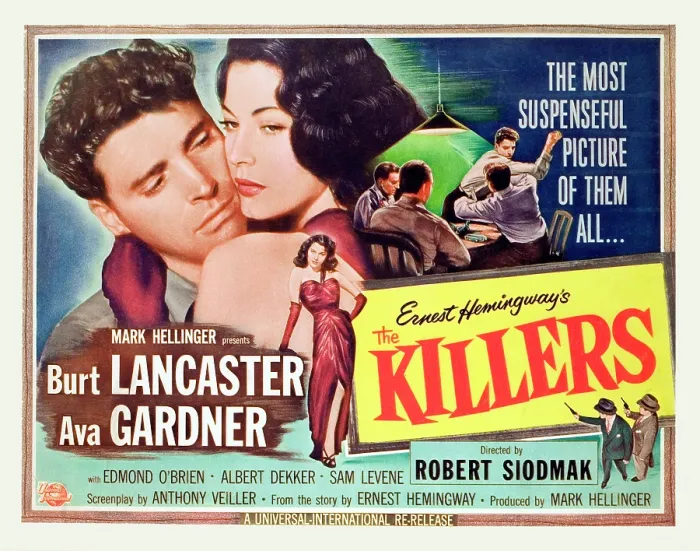 Framed Print : THE KILLERS, Burt Lancaster, Ava Gardner, 1946