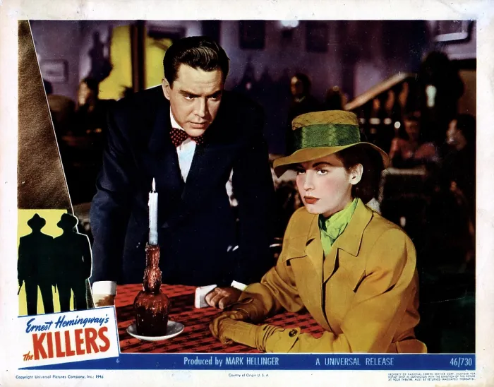Framed Print : THE KILLERS, from left, Edmond O'Brien, Ava Gardner, 1946