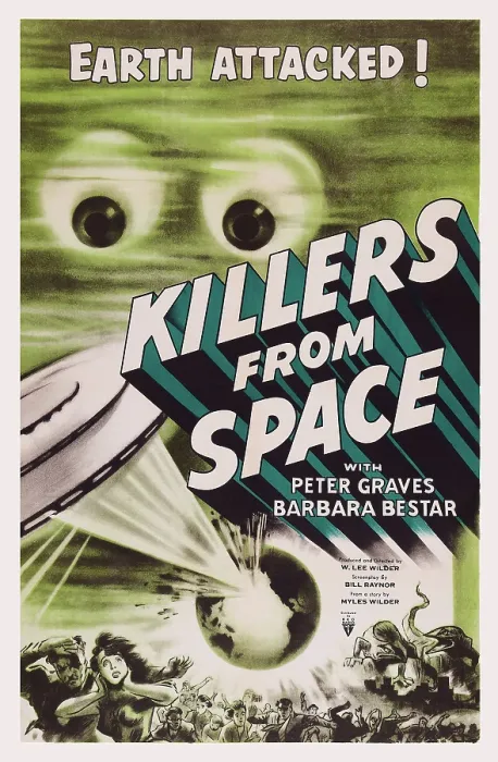 Framed Print : KILLERS FROM SPACE, poster art, 1954 Framed Print : KILLERS FROM SPACE, poster art, 1954