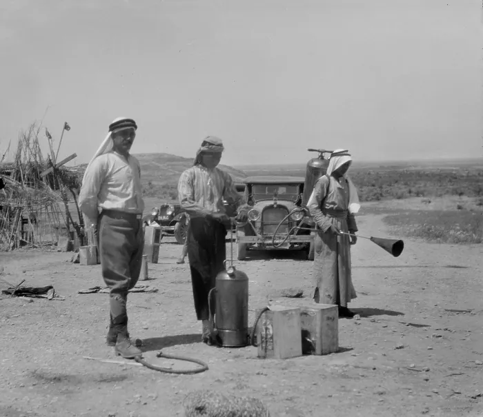 Framed Print : Killing locusts, in the mideast, photograph, 1925-1946