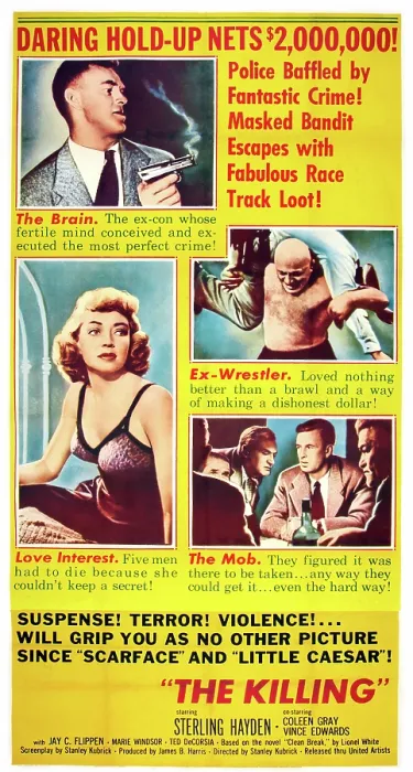 Framed Print : THE KILLING, Sterling Haydn, Maurice Oboukhoff, Marie Windsor, 1956 Poster Art