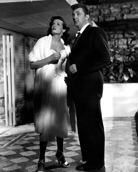 Framed Print : HIS KIND OF WOMAN, Jane Russell, Robert Mitchum, 1951