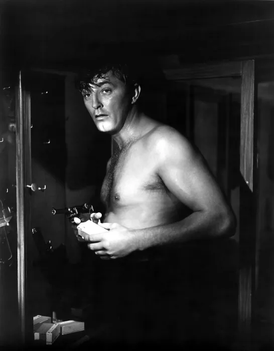 Framed Print : HIS KIND OF WOMAN, Robert Mitchum, 1951