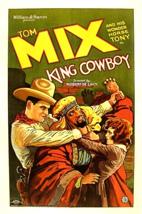 Framed Print : KING COWBOY, left: Tom Mix, right: Sally Blane, 1928 Framed Print : KING COWBOY, left: Tom Mix, right: Sally Blane, 1928