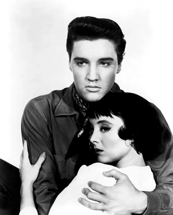 Framed Print : KING CREOLE, Elvis Presley, Carolyn Jones, 1958