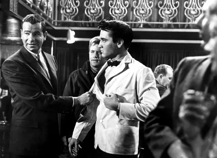 Framed Print : KING CREOLE, Walter Matthau, Vic Morrow, Elvis Presley, 1958