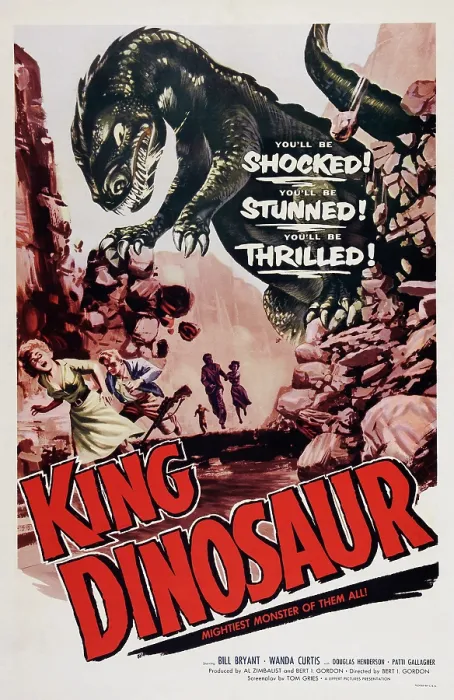 Framed Print : KING DINOSAUR, US poster art, 1955
