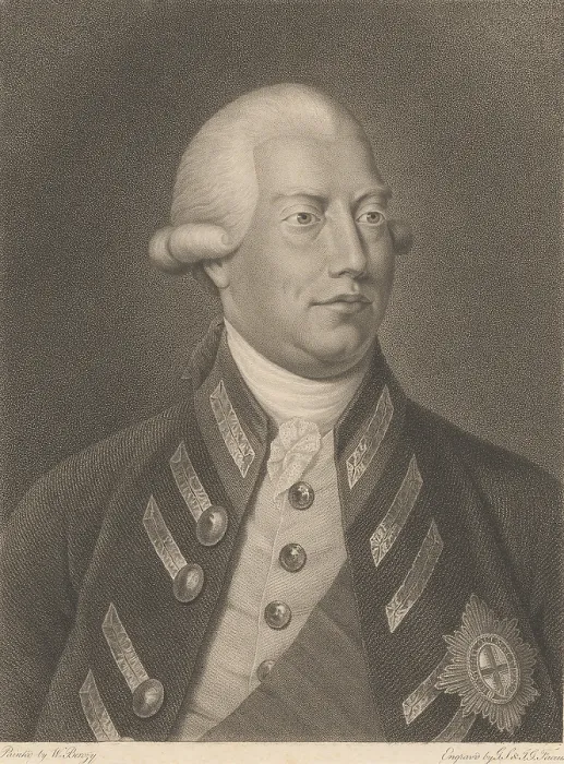 Framed Print : King George III, of Great Britain, in 1791. Stipple engraving and etching after Canadian artist, William Berczy the Elder (BSLOC_2019_4_170)