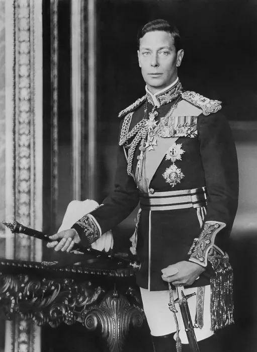 Framed Print : King George VI of Britain, shortly before his coronation in May 1937 (BSLOC_2017_1_89) Framed Print : King George VI of Britain, shortly before his coronation in May 1937 (BSLOC_2017_1_89)
