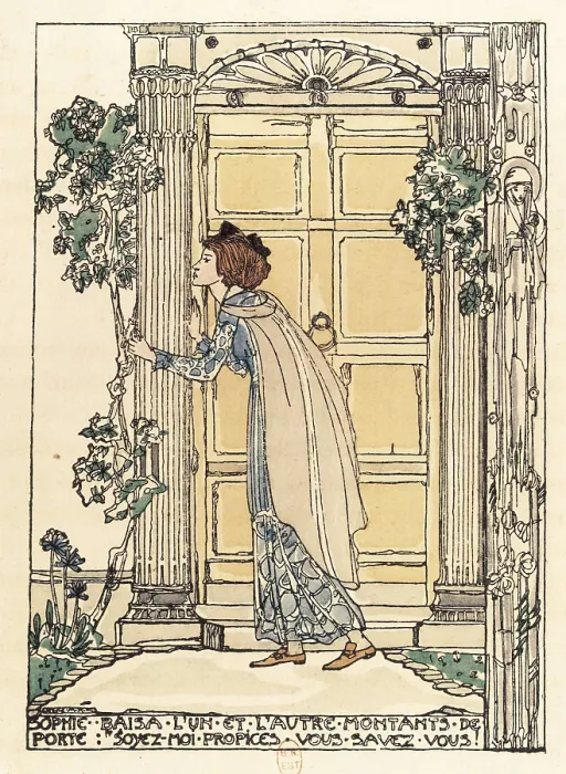 Framed Print : KING, Jessie Marion (1875-1949). L'habitation force. 1920. Illustration of Kipling's work. Edition of Paris from 1920. Engraving. AISA / Everett Collection**US SALES ONLY** Framed Print : KING, Jessie Marion (1875-1949). L'habitation force. 1920. Illustration of Kipling's work. Edition of Paris from 1920. Engraving. AISA / Everett Collection**US SALES ONLY**