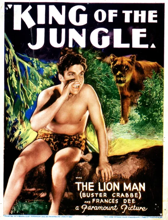 Framed Print : KING OF THE JUNGLE, Buster Crabbe, 1933