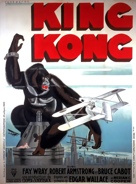 Framed Print : King Kong, French poster art, 1933 Framed Print : King Kong, French poster art, 1933