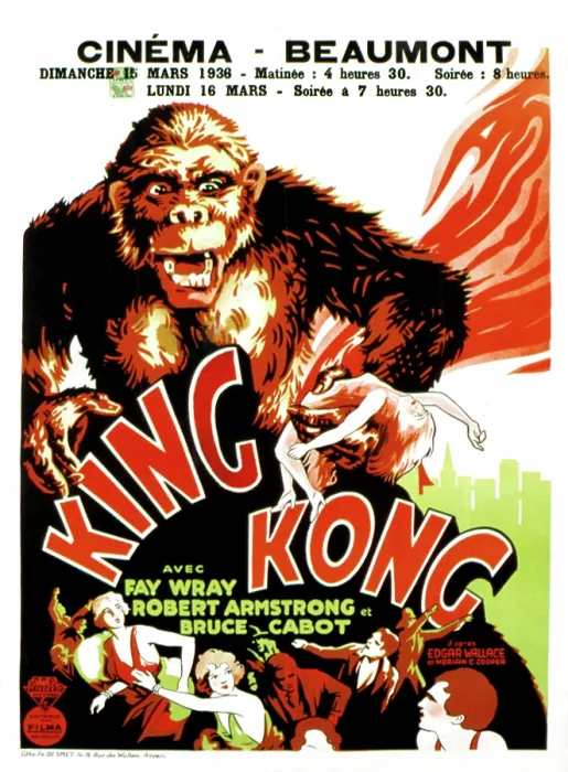 Framed Print : KING KONG, (French poster art), 1933