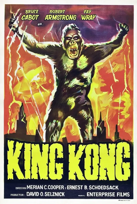 Framed Print : KING KONG, King Kong on Argentinean poster art, 1933