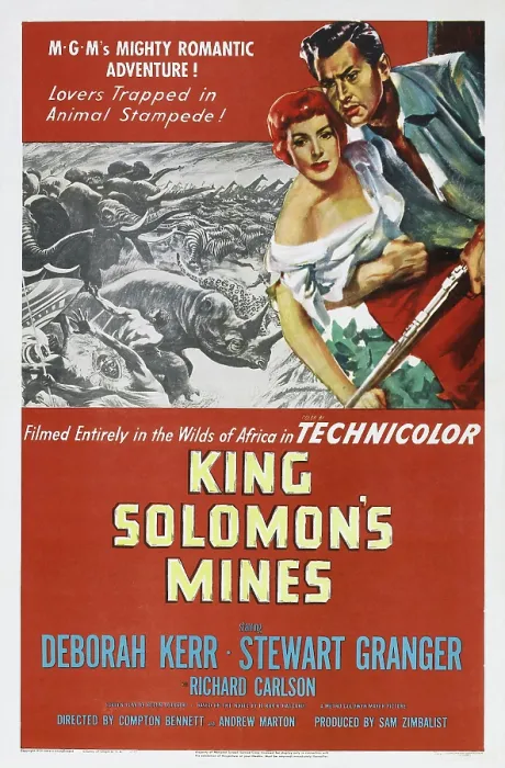 Framed Print : KING SOLOMON'S MINES, Deborah Kerr, Stewart Granger, 1950