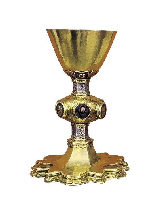 Framed Print : Kingdom of Aragn (1412). Compromise of Caspe. Chalice of the compromise. Jewelry. AISA / Everett Collection**US SALES ONLY**