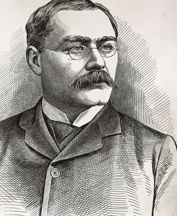 Framed Print : KIPLING, Rudyard (1865-1936). Portrait of Kipling. Engraving. AISA / Everett Collection**US SALES ONLY**