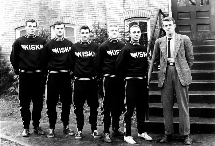 Framed Print : Kiski Indoor Relay Team, Bob Mathias (far left), 1940s. Courtesy: CSU Archives  /  Everett Collection
