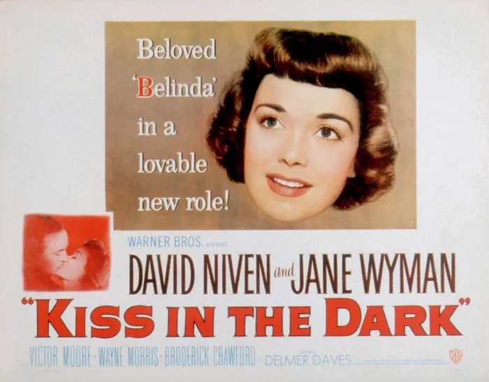 Framed Print : A KISS IN THE DARK, Jane Wyman, David Niven, 1949 Framed Print : A KISS IN THE DARK, Jane Wyman, David Niven, 1949