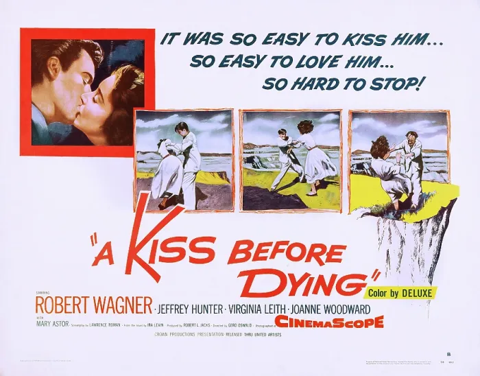 Framed Print : A KISS BEFORE DYING, US lobbycard, 1956