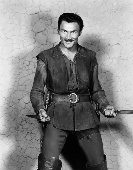 Framed Print : KISS OF FIRE, Jack Palance, 1955