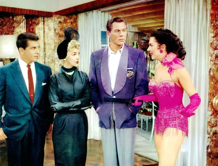 Framed Print : KISS ME KATE, Ron Randell, Kathryn Grayson, Howard Keel, Ann Miller, 1953