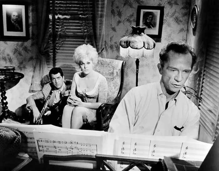 Framed Print : KISS ME STUPID, from left: Dean Martin, Kim Novak, Ray Walston, 1964 Framed Print : KISS ME STUPID, from left: Dean Martin, Kim Novak, Ray Walston, 1964