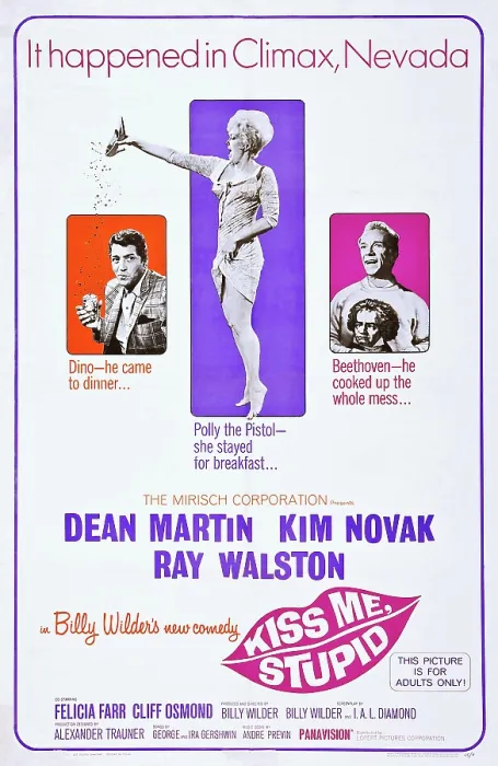 Framed Print : KISS ME STUPID, US poster art, from left: Dean Martin, Kim Novak, Ray Walston, 1964 Framed Print : KISS ME STUPID, US poster art, from left: Dean Martin, Kim Novak, Ray Walston, 1964