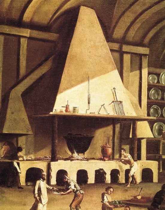Framed Print : Kitchen of the St. Martin's Charterhouse (Certosa di San Martino). 17th c. Painting. ITALY. Naples. San Martino National Museum Framed Print : Kitchen of the St. Martin's Charterhouse (Certosa di San Martino). 17th c. Painting. ITALY. Naples. San Martino National Museum