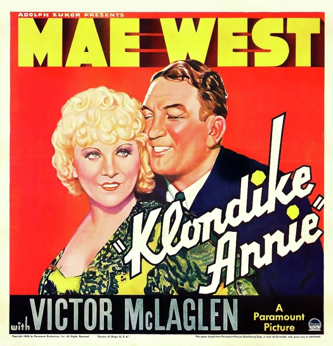 Framed Print : KLONDIKE ANNIE, US poster art, from left: Mae West, Victor McLaglen, 1936