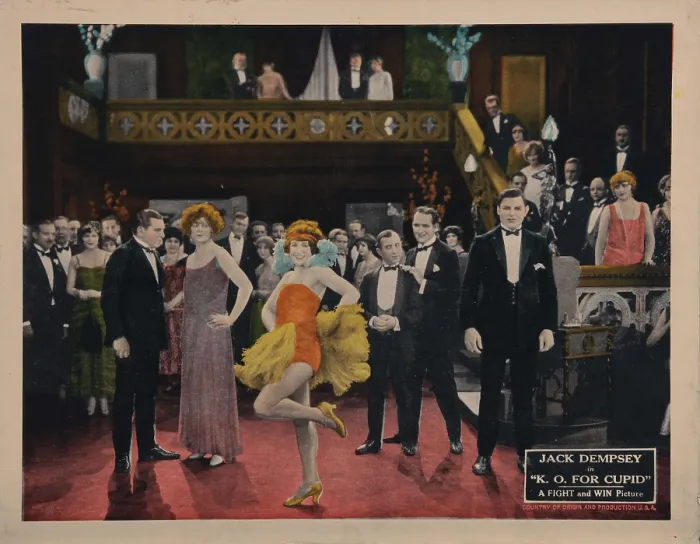 Framed Print : K.O. FOR CUPID, lobbycard, Jack Dempsey (front right), 1924