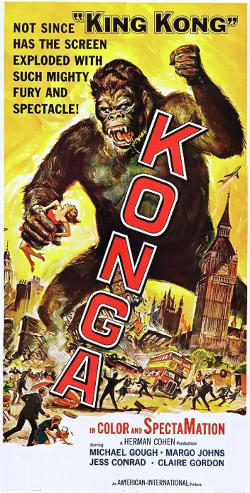 Framed Print : KONGA, US poster, 1961 Framed Print : KONGA, US poster, 1961