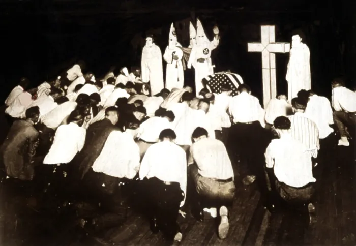 Framed Print : Ku Klux Klan initiation in Omaha, Nebraska, 1946.. Courtesy: CSU Archives  /  Everett Collection