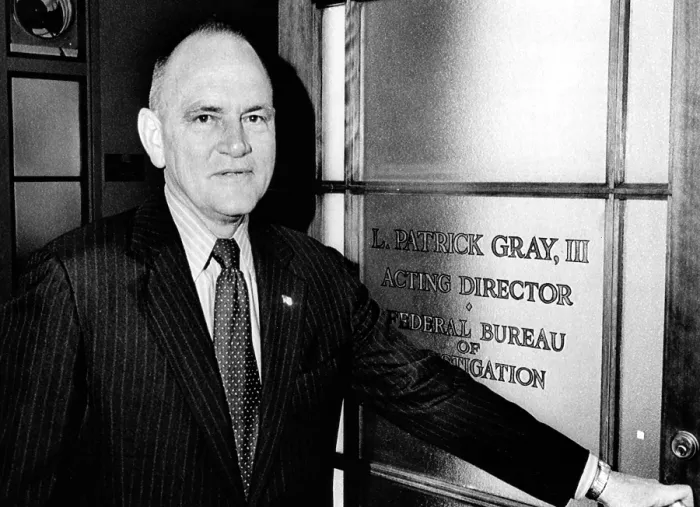 Framed Print : L. Patrick Gray, acting director of the F.B.I. May 16, 1972. Washington, D.C.. Courtesy: CSU Archives  /  Everett Collection