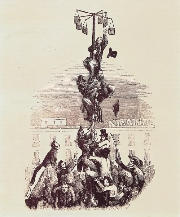 Framed Print : La cucaa. Egraving belonging to the series 'Escenas matritenses' (Madrilian scenes). Engraving. AISA / Everett Collection**US SALES ONLY**