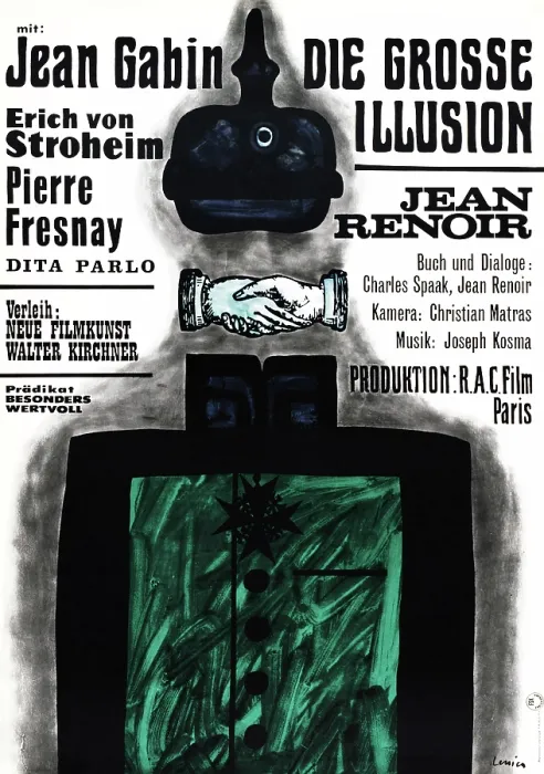 Framed Print : LA GRANDE ILLUSION, Polish poster art, 1937 Framed Print : LA GRANDE ILLUSION, Polish poster art, 1937