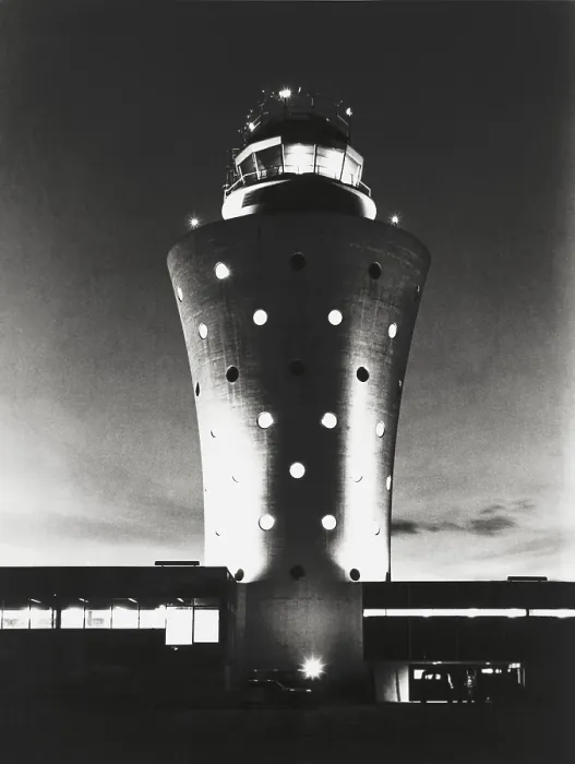 Framed Print : La Guardia Airport control tower, constructed in 1962. Designed by Wallace K