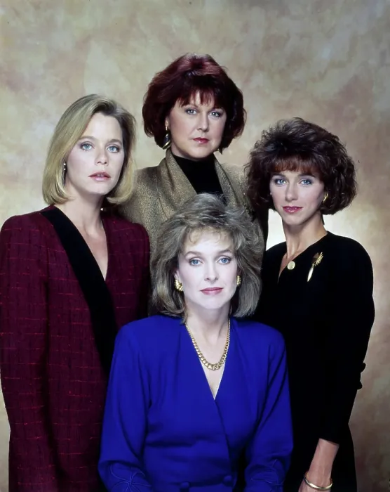 Framed Print : L.A. LAW, (Clockwise, from center bottom) Jill Eikenberry, Susan Dey, Susan Ruttan, MIchele Green, 1986-1994)