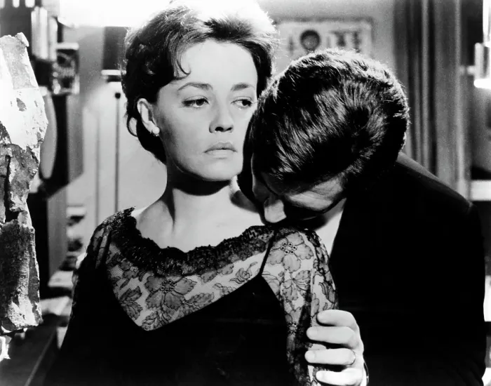Framed Print : LA NOTTE, Jeanne Moreau, Marcello Mastroianni, 1961