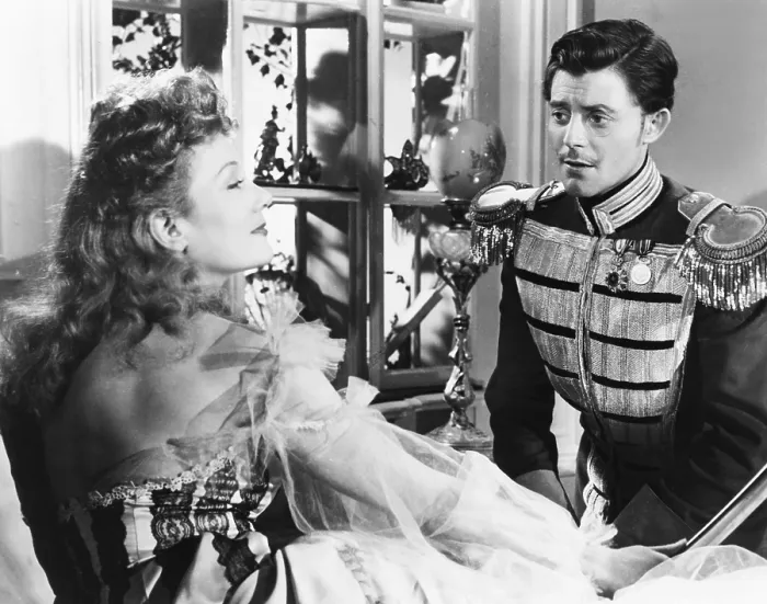 Framed Print : LA RONDE, from left: Isa Miranda, Gerard Philipe, 1950