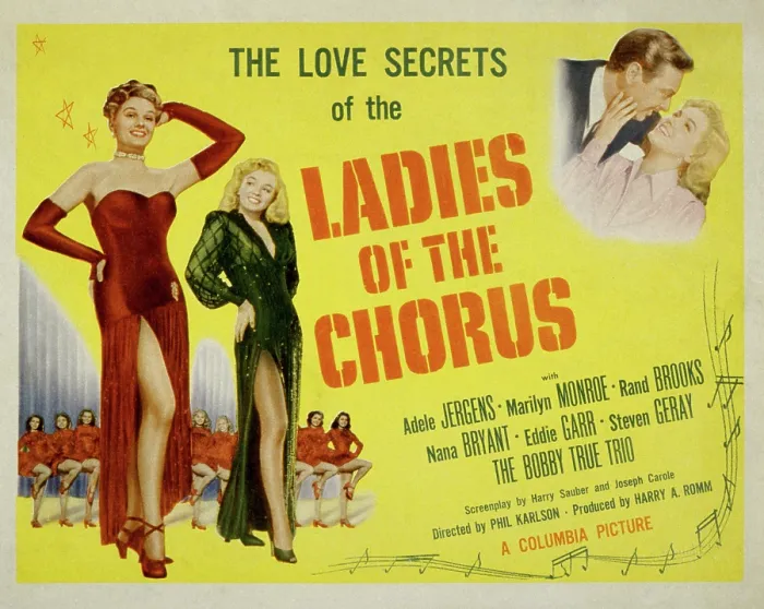 Framed Print : LADIES OF THE CHORUS, Adele Jergens, Marilyn Monroe, 1948