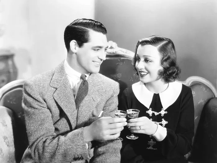 Framed Print : LADIES SHOULD LISTEN, from left: Cary Grant, Frances Drake, 1934