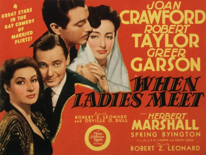 Framed Print : WHEN LADIES MEET, Greer Garson, Herbert Marshall, Robert Taylor, Joan Crawford, 1941