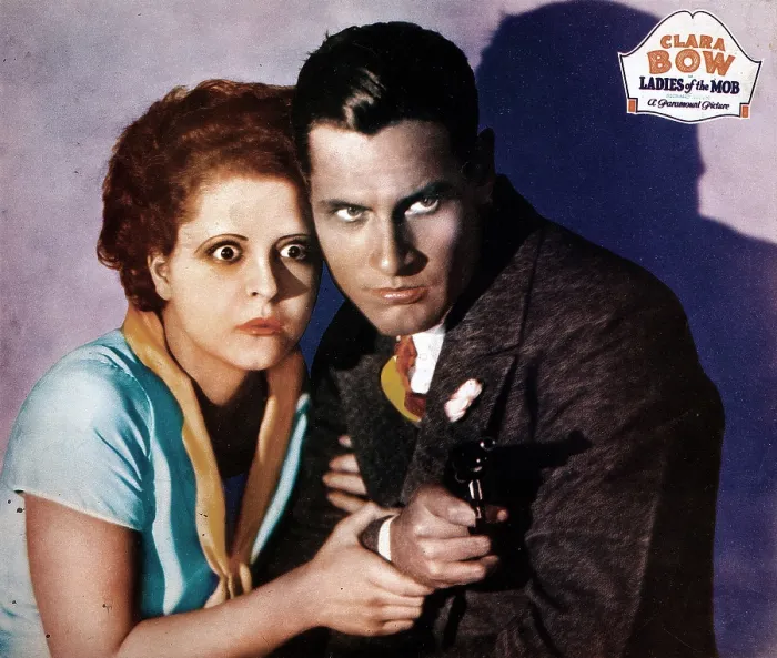 Framed Print : LADIES OF THE MOB, lobbycard, from left, Clara Bow, Richard Arlen, 1928